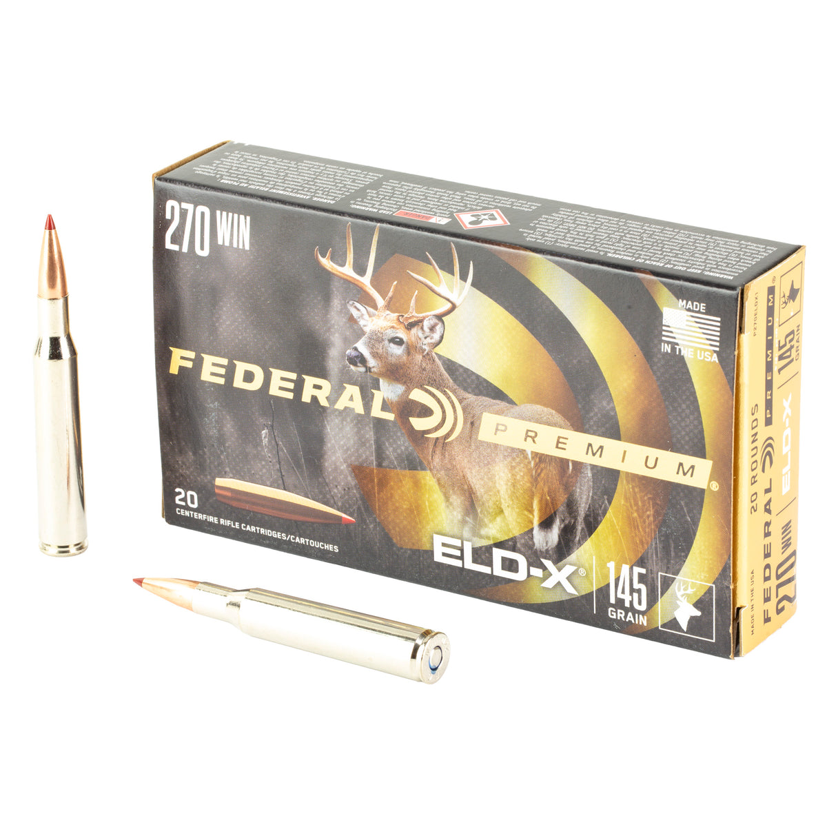 FED PREM 270WIN 145GR ELDX 20/200 - American Ordnance