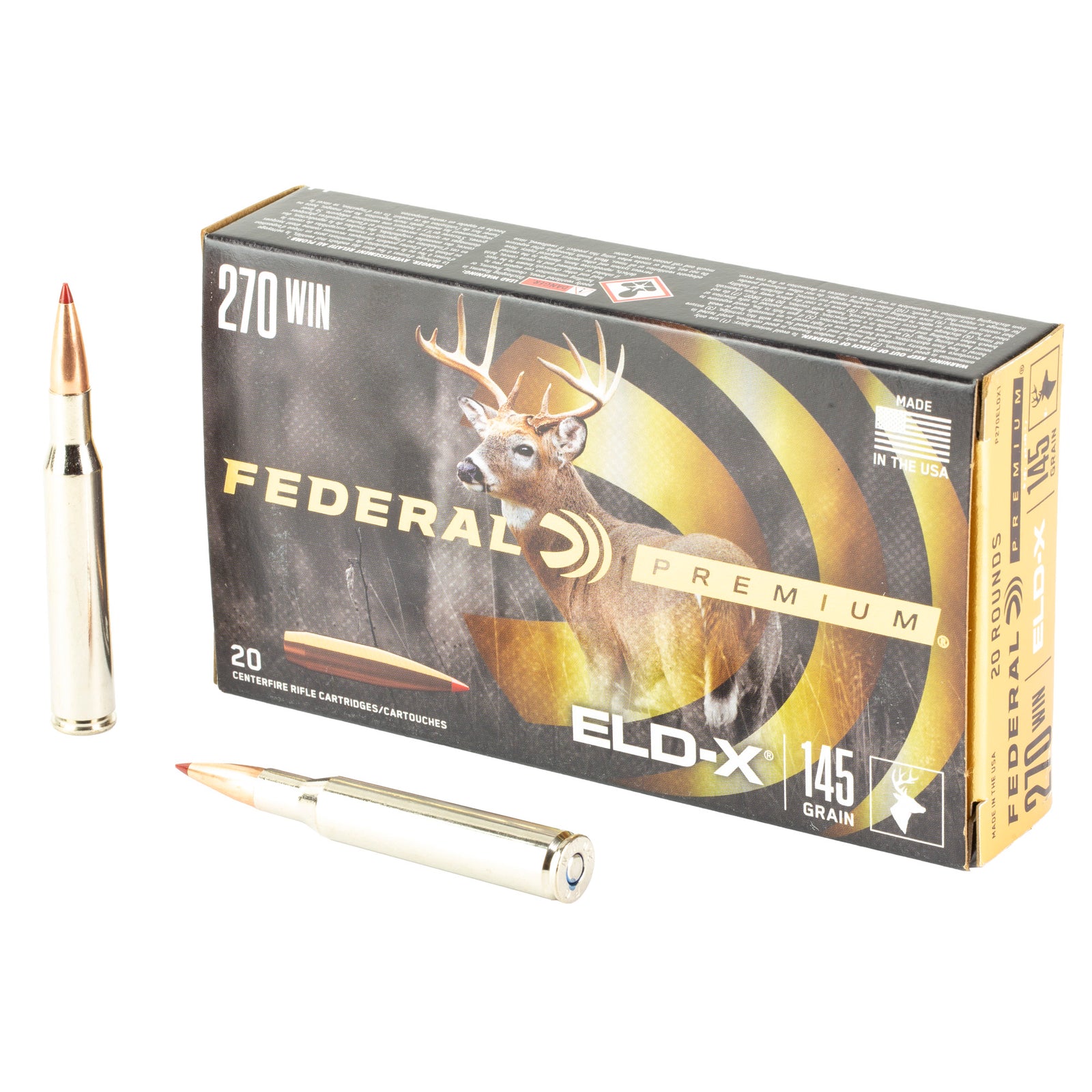 FED PREM 270WIN 145GR ELDX 20/200 - American Ordnance