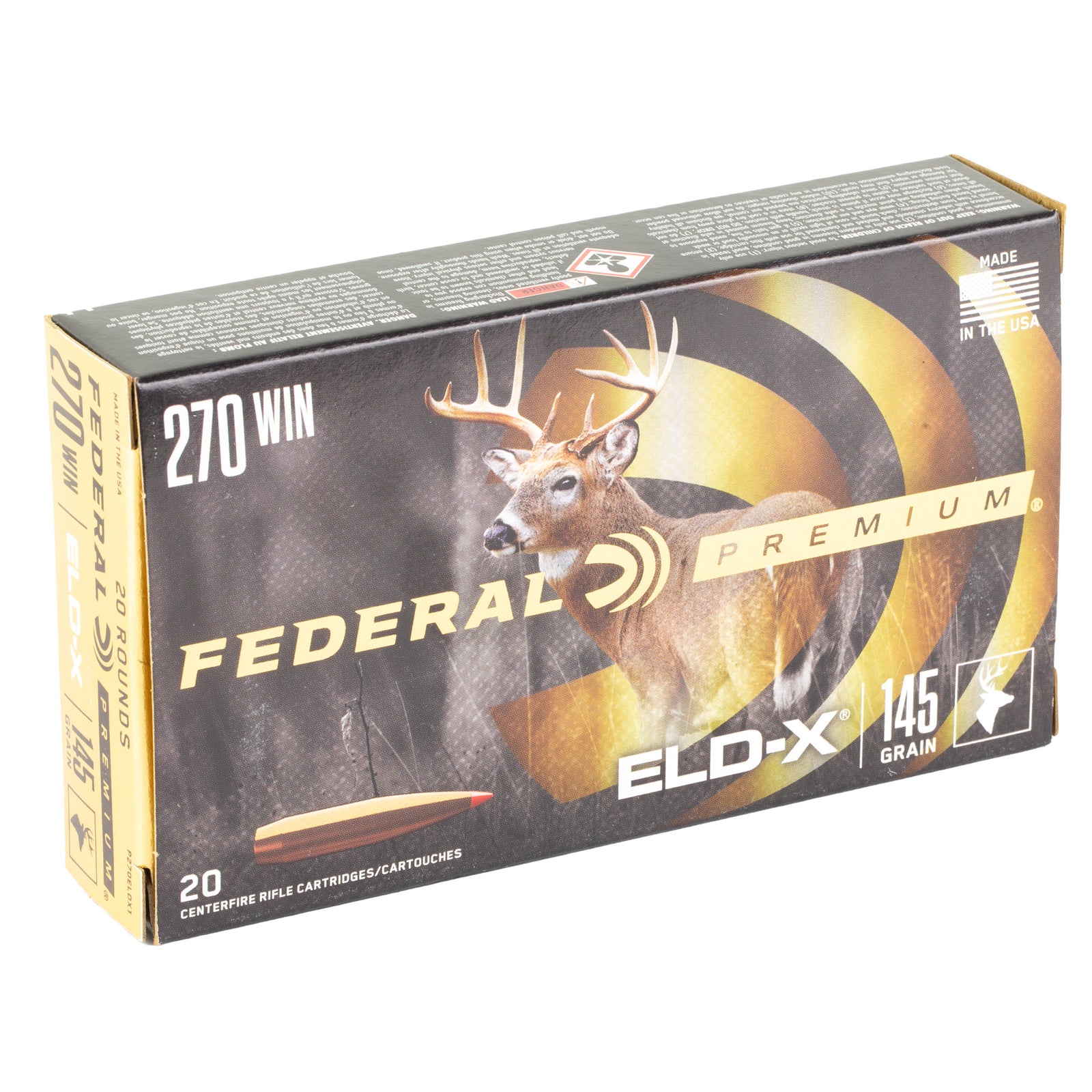 FED PREM 270WIN 145GR ELDX 20/200 - American Ordnance