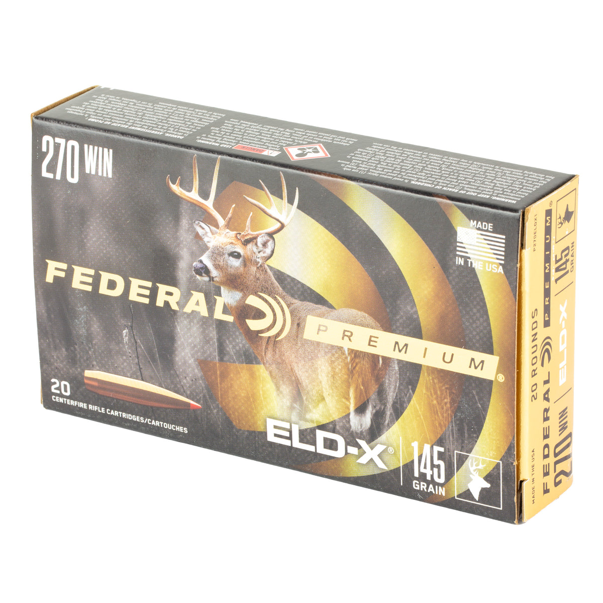 FED PREM 270WIN 145GR ELDX 20/200 - American Ordnance