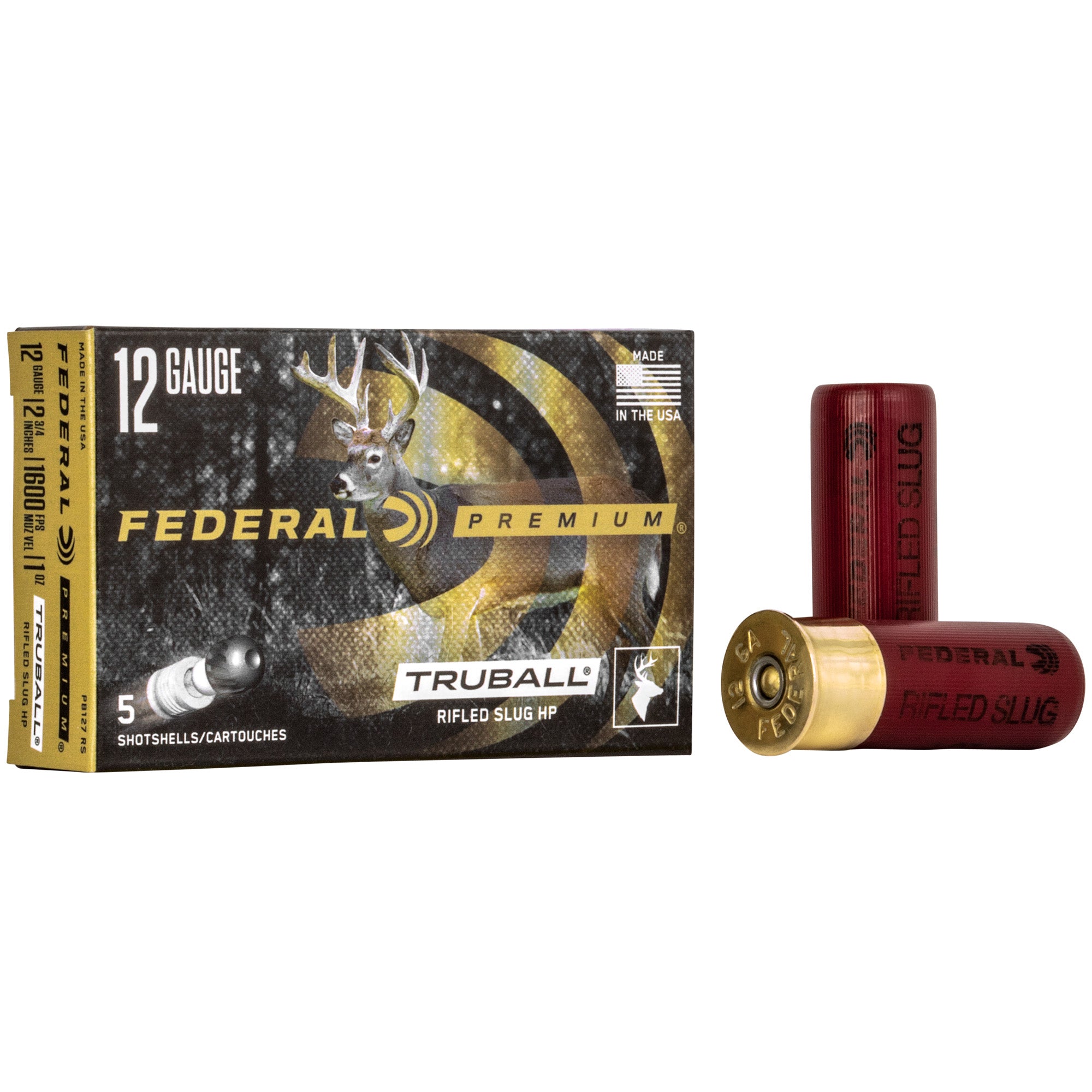 FED PRM 12GA 2.75" RIFLED SLUG 5/250 - American Ordnance