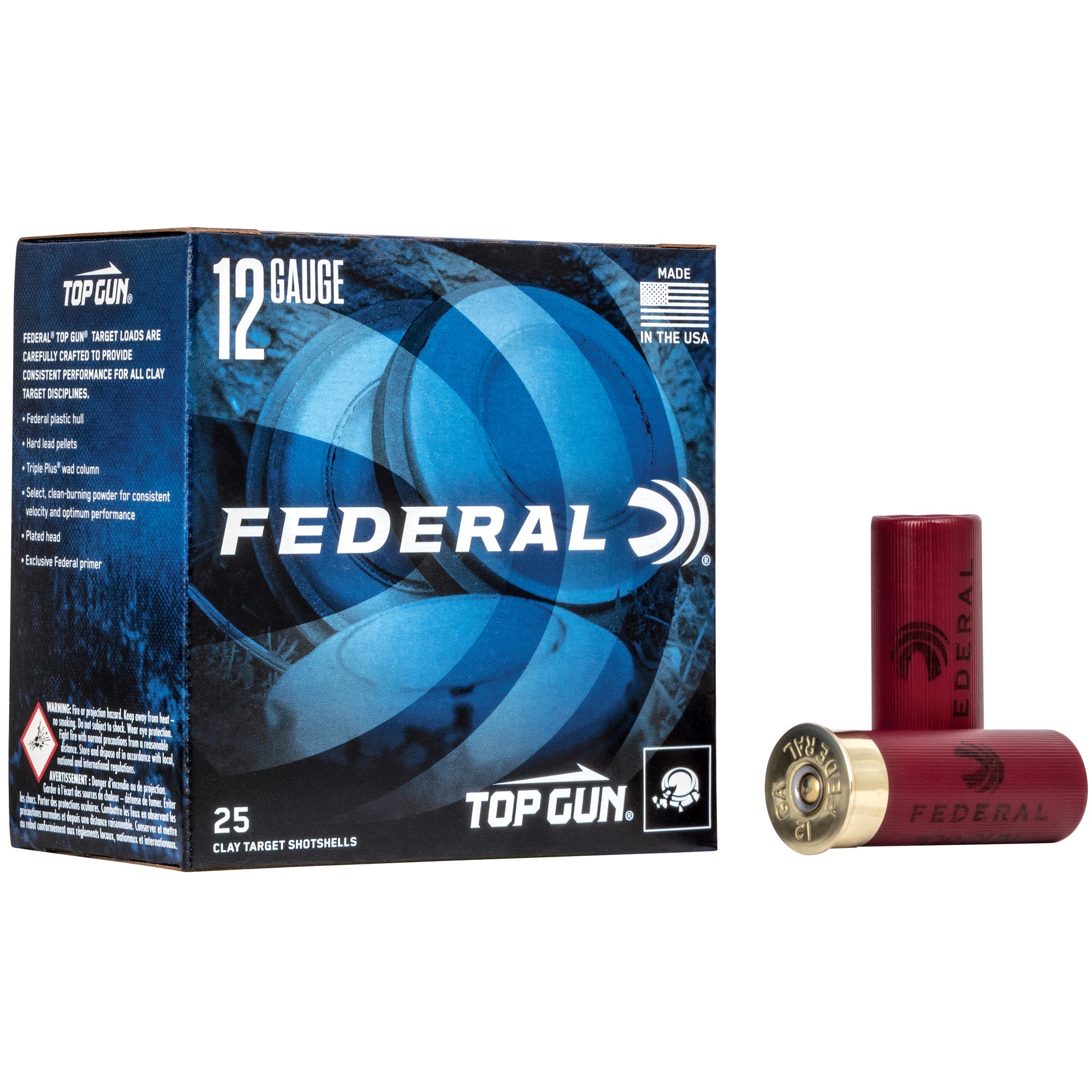 FED TOP GUN 12GA 2.75" #7.5 25/250 - American Ordnance
