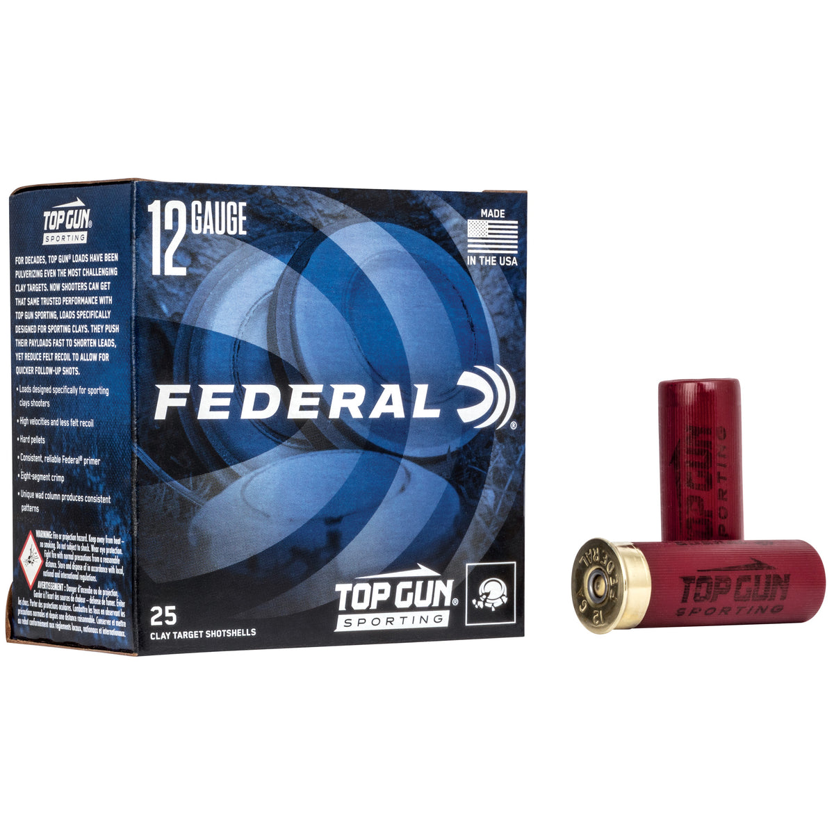 FED TOP GUN 12GA 2.75&quot; #7.5 1 OZ 25/ - American Ordnance