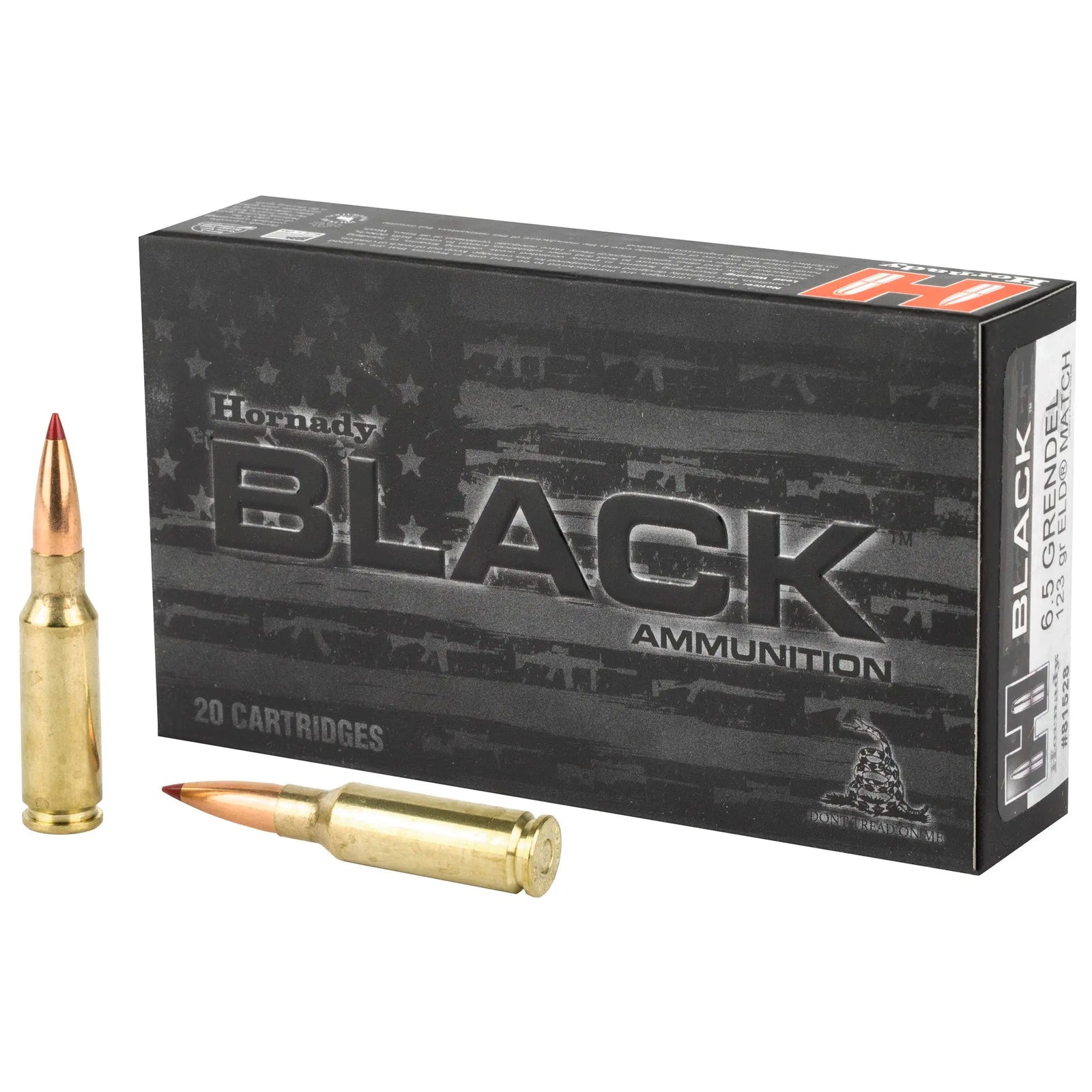 HRNDY BLACK 6.5GREN 123GR ELD 20/200 - American Ordnance