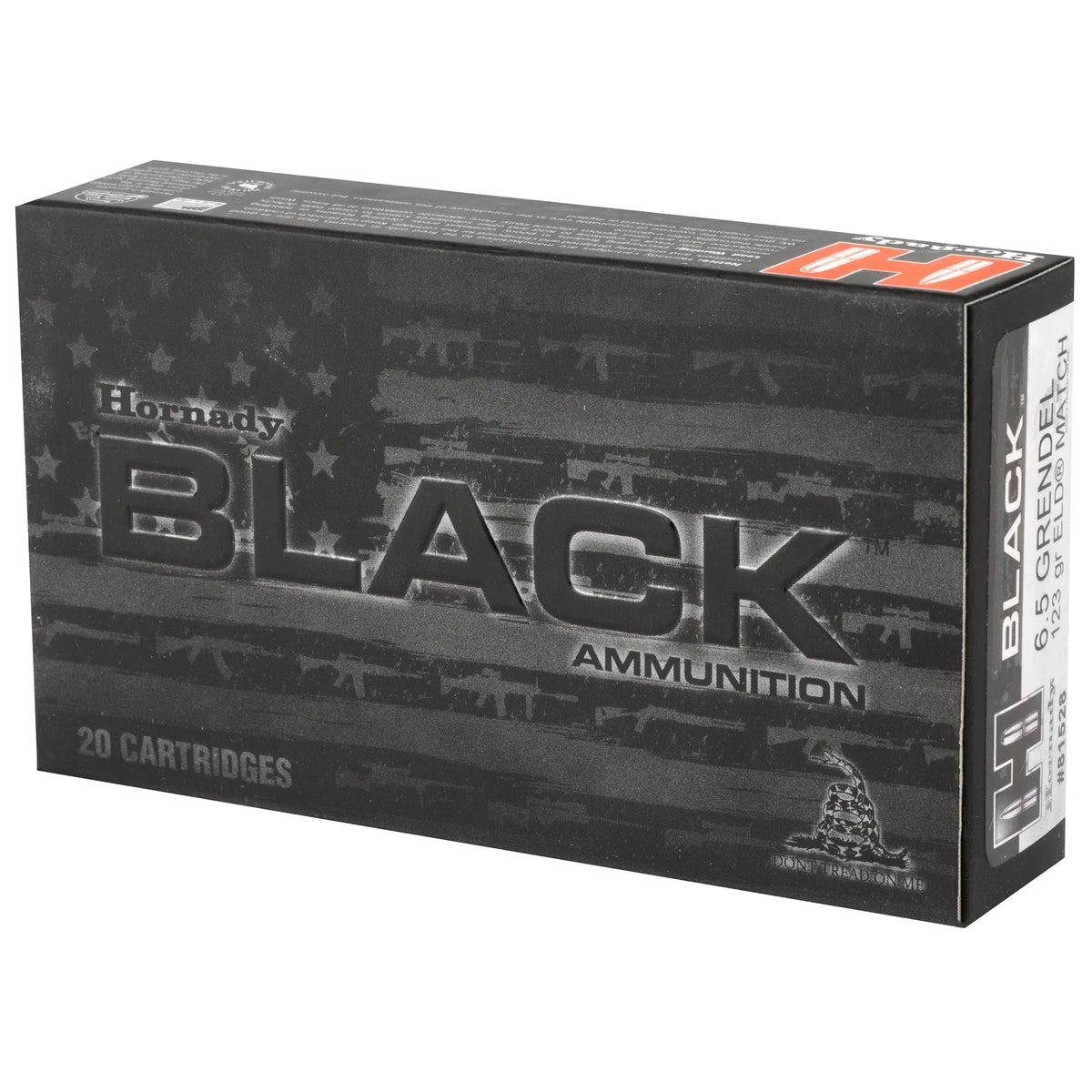 HRNDY BLACK 6.5GREN 123GR ELD 20/200 - American Ordnance