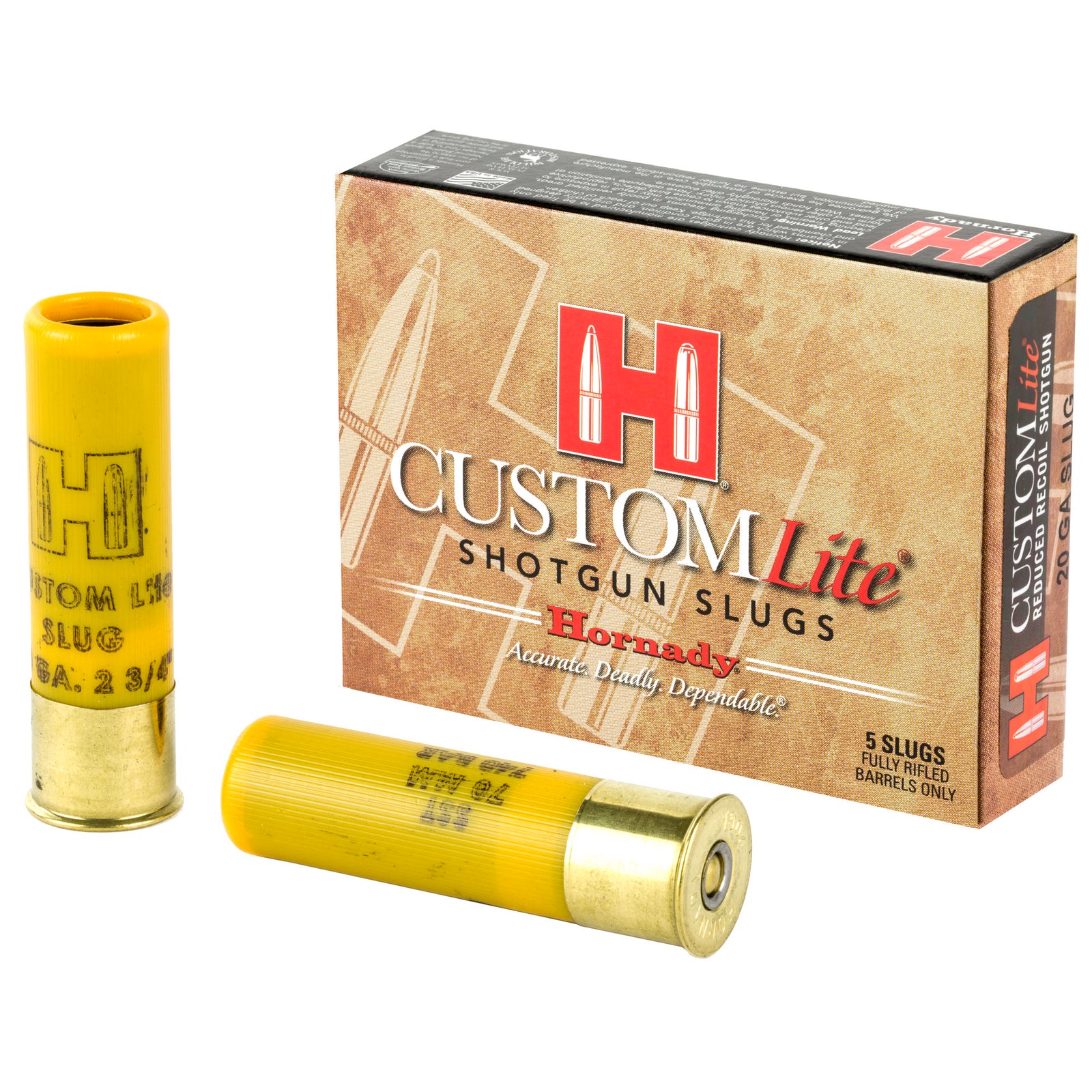 HRNDY 20GA SLUG 250 FTX LITE 5/100 - American Ordnance