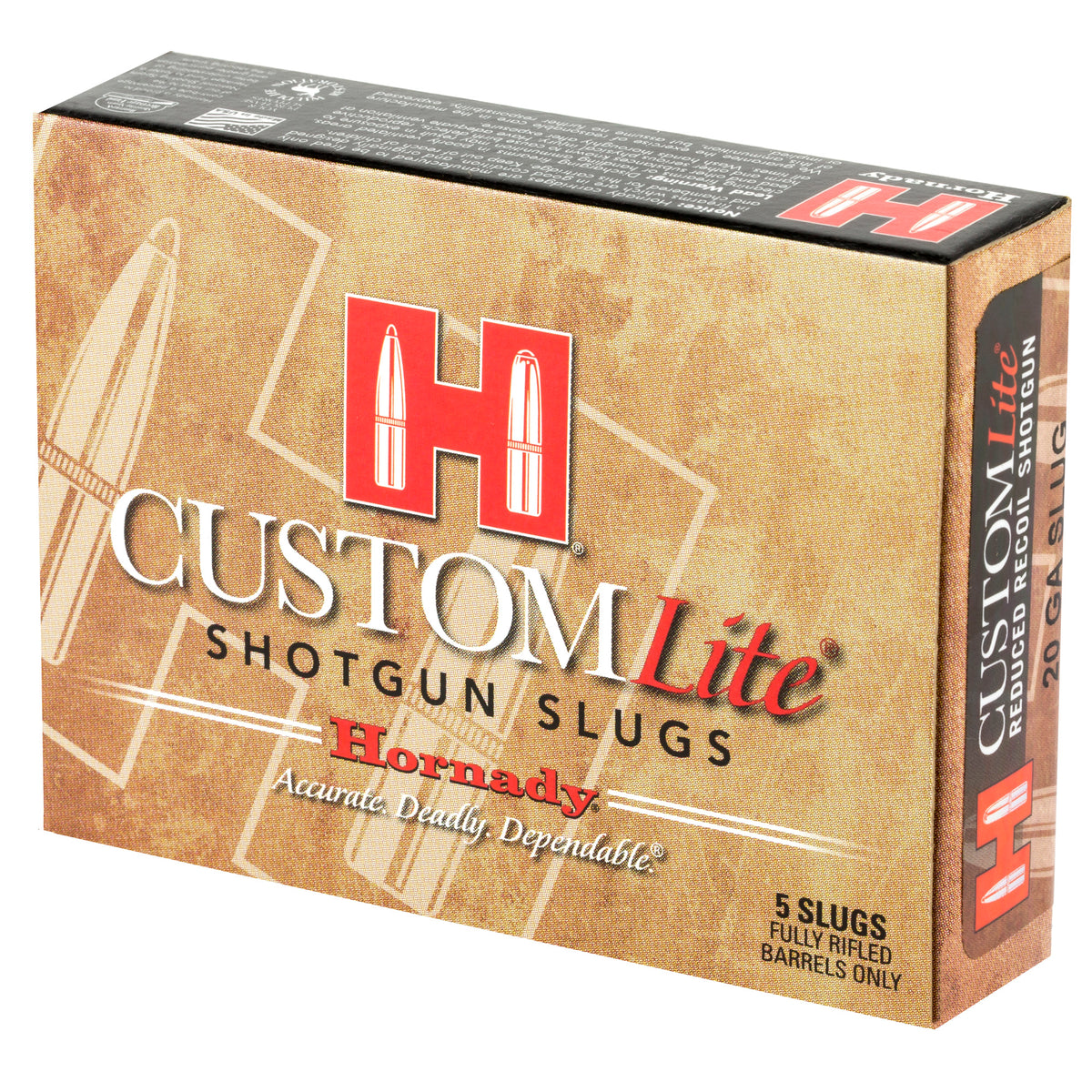 HRNDY 20GA SLUG 250 FTX LITE 5/100 - American Ordnance