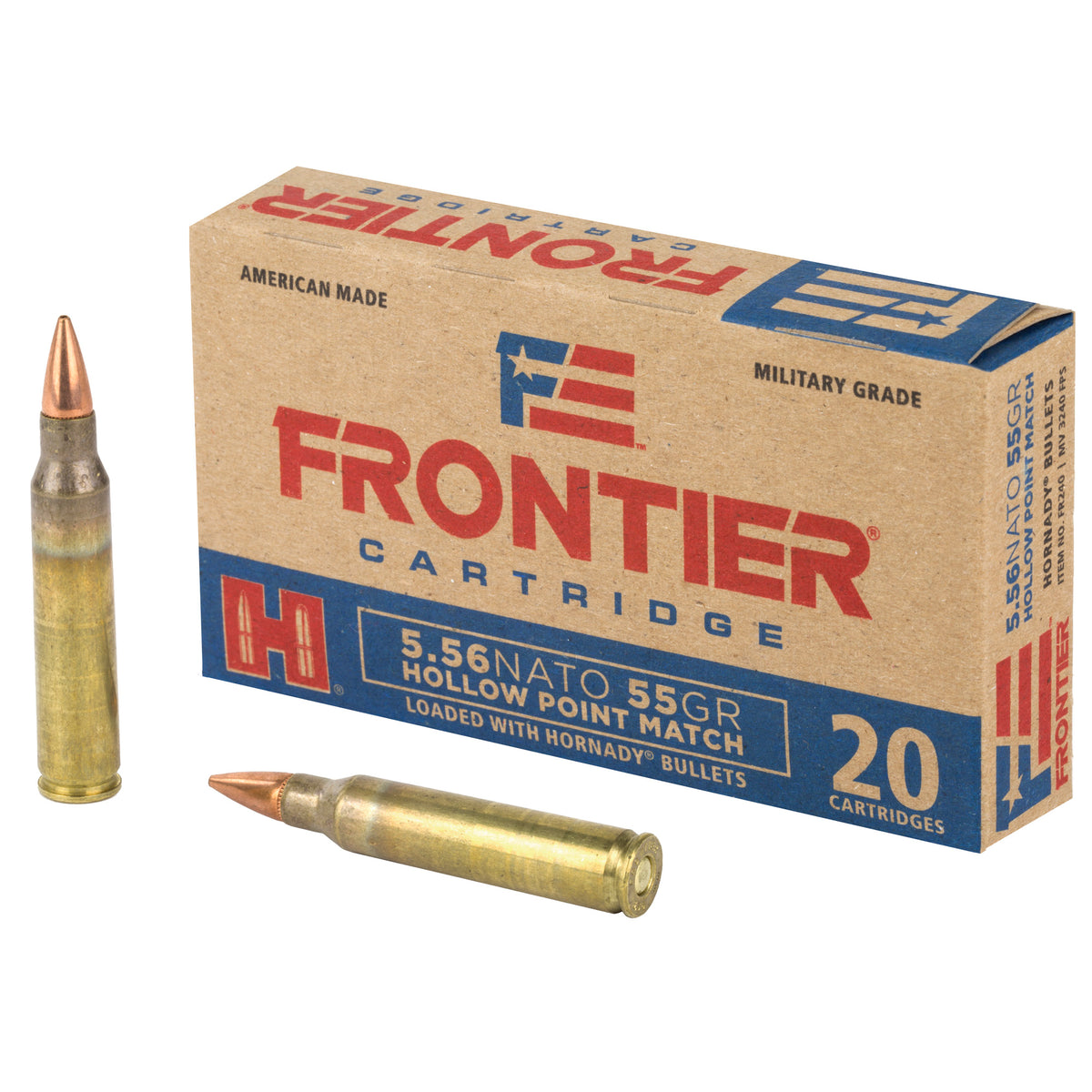 FRONTIER 556NATO 55GR HP MTCH 20RD