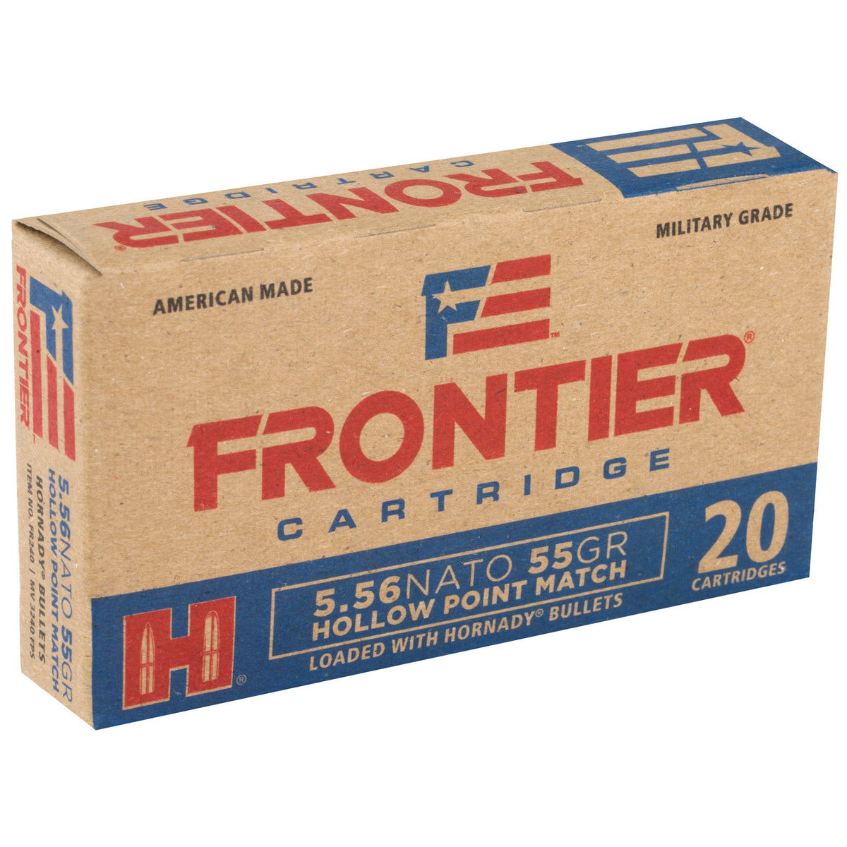 FRONTIER 556NATO 55GR HP MTCH 20RD