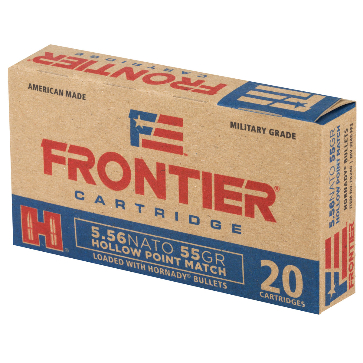 FRONTIER 556NATO 55GR HP MTCH 20RD