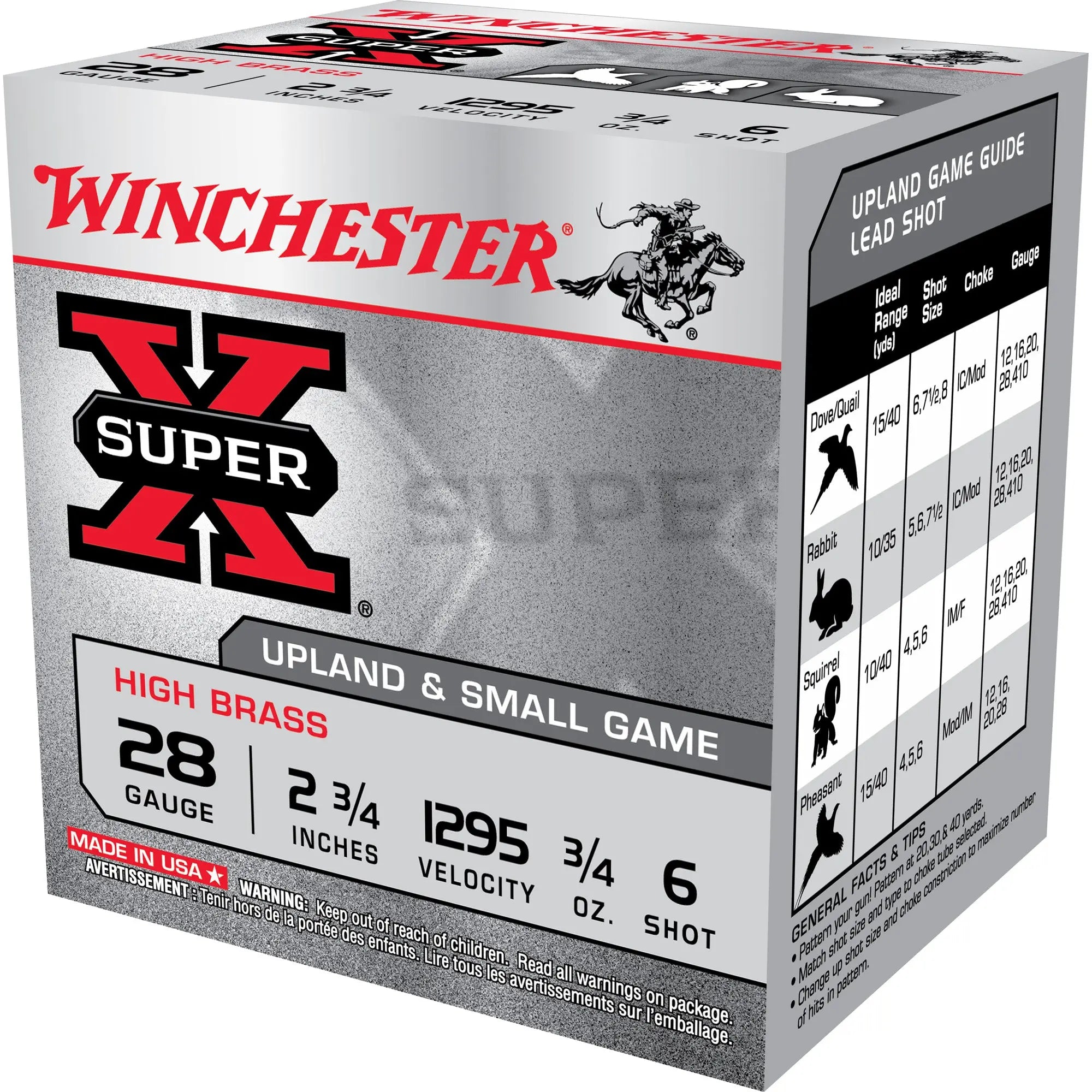 WIN SPR-X UPLD 28GA 2.75" #6 25/250 - American Ordnance