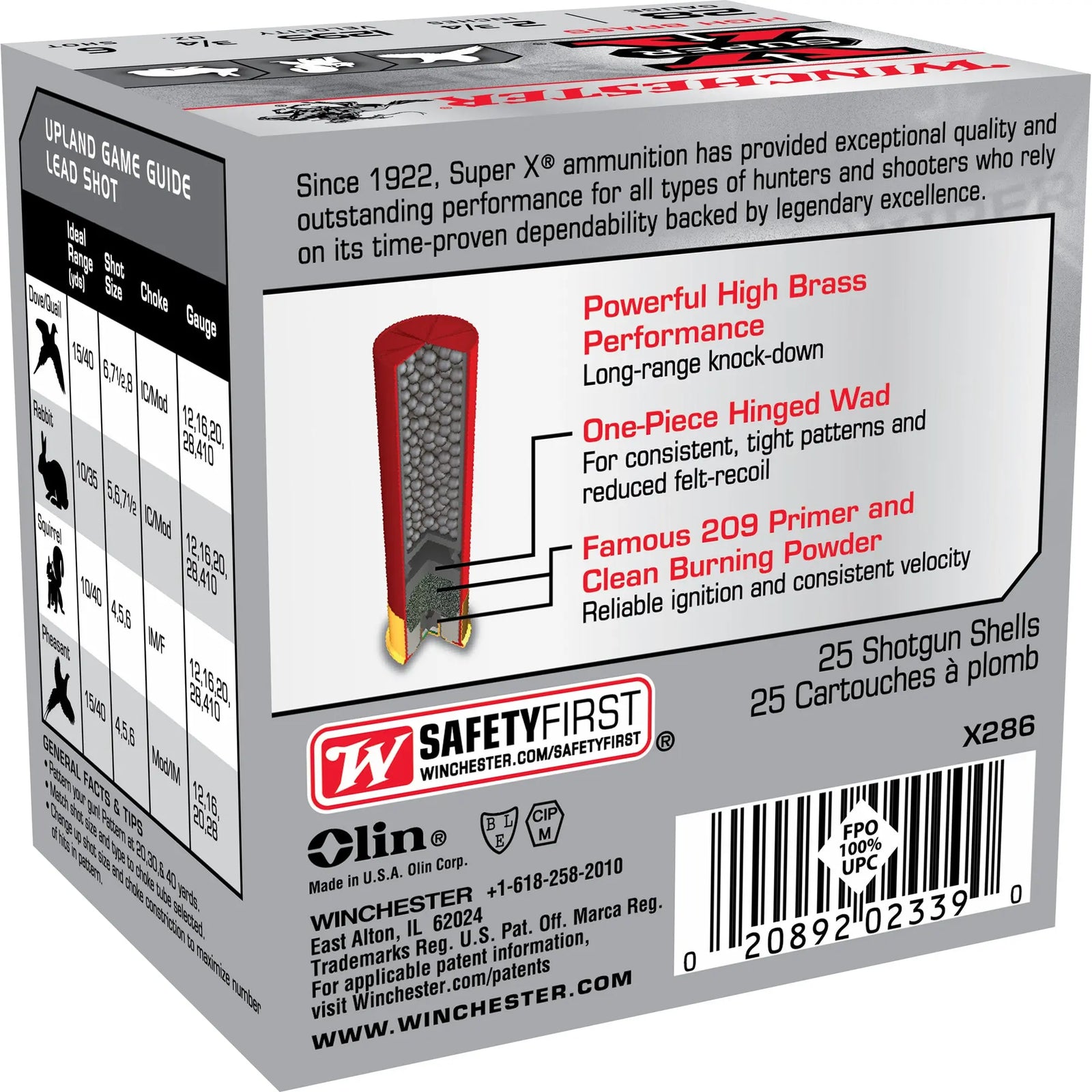 WIN SPR-X UPLD 28GA 2.75" #6 25/250 - American Ordnance