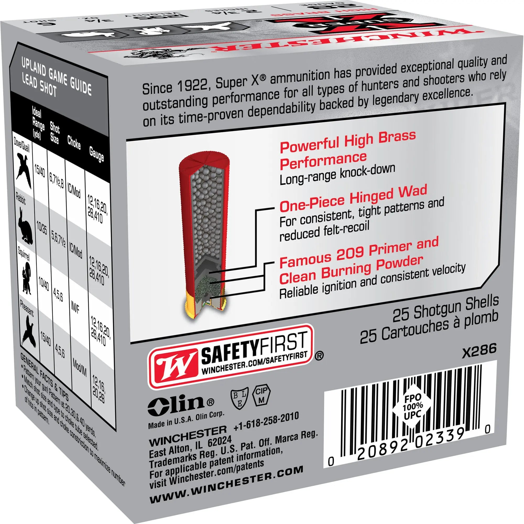 WIN SPR-X UPLD 28GA 2.75" #6 25/250 - American Ordnance