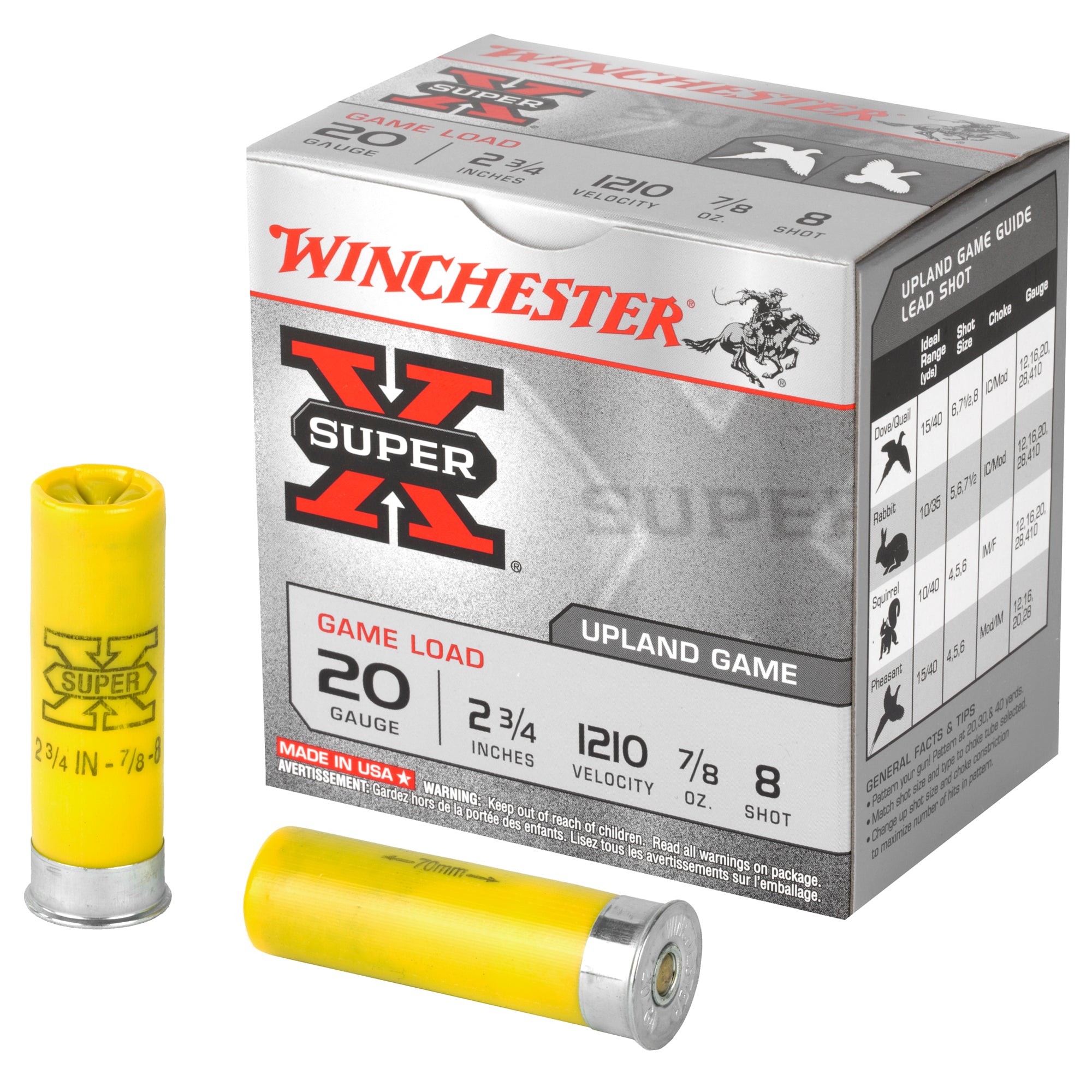 WIN SPRX 20GA 2.75" #8 25/250 - American Ordnance