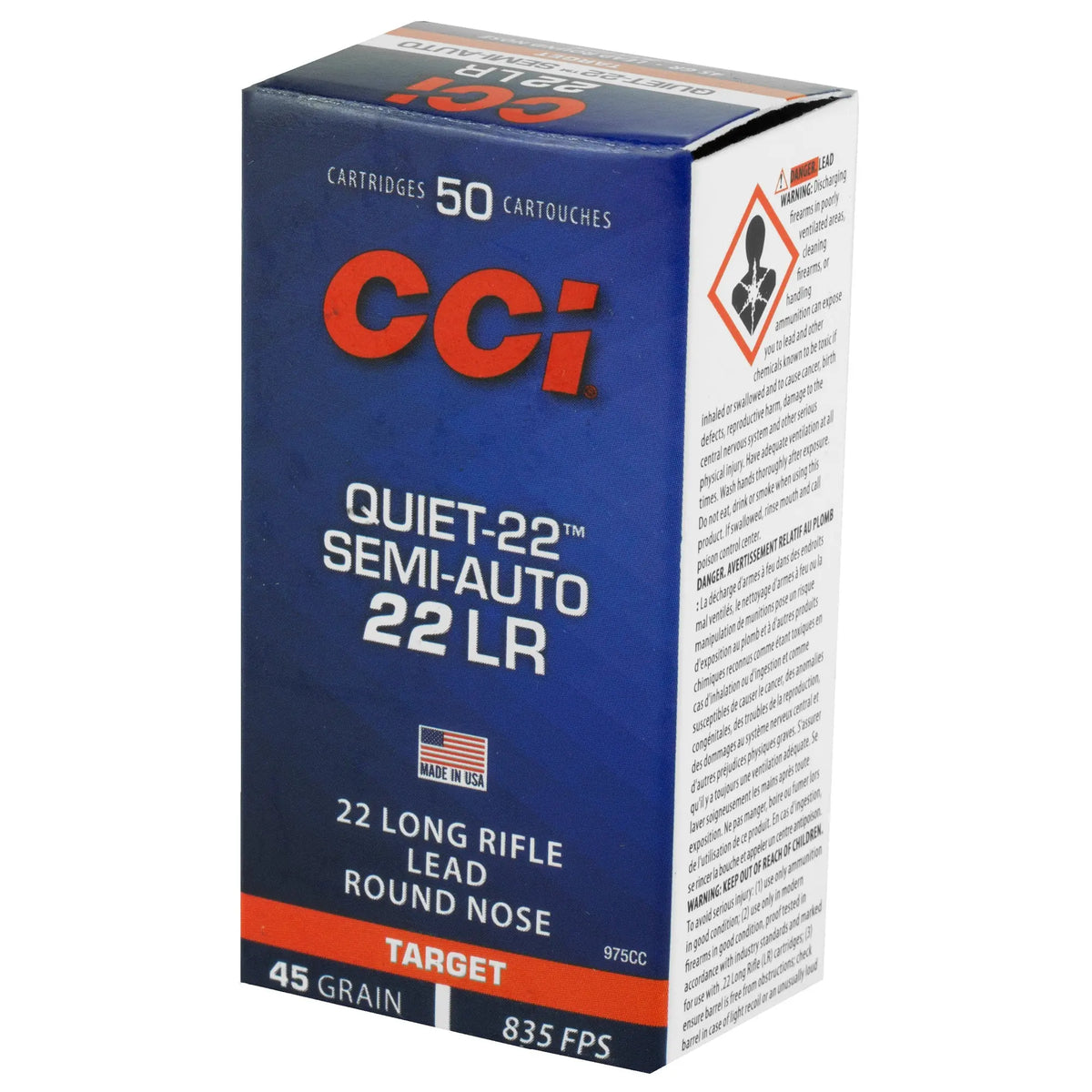 CCI 22LR 45GR LRN SA QUIET 50/5000 - American Ordnance