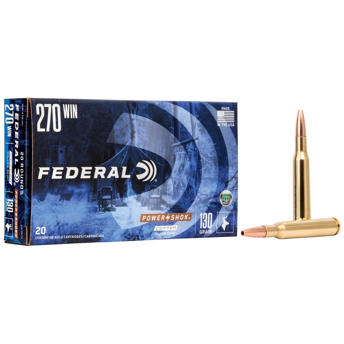 FEDERAL PWRSHK 270WIN 130GR CPR 20RD