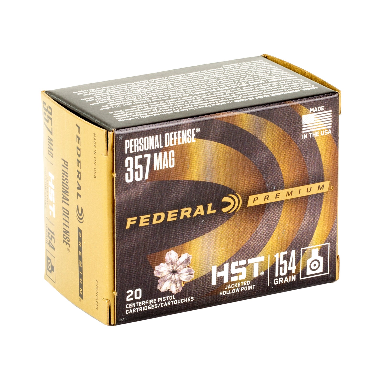 FED PRM 357MAG 154GR HST JHP 20/200 - American Ordnance