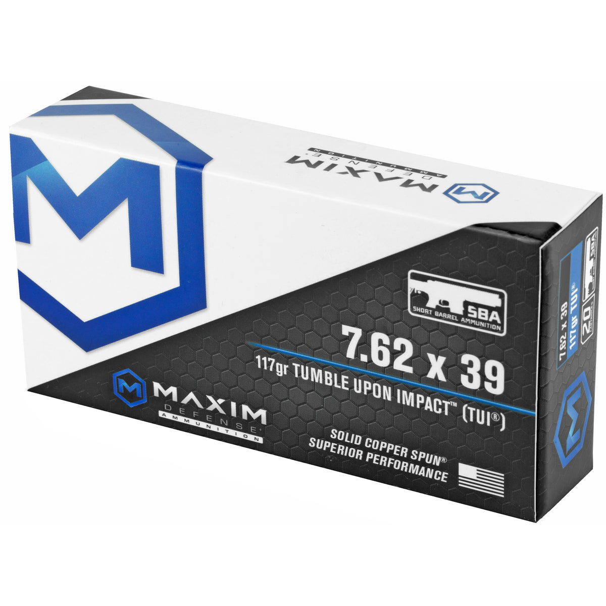 MAXIM 762X39 117GR TUI SBA 20/200 - American Ordnance