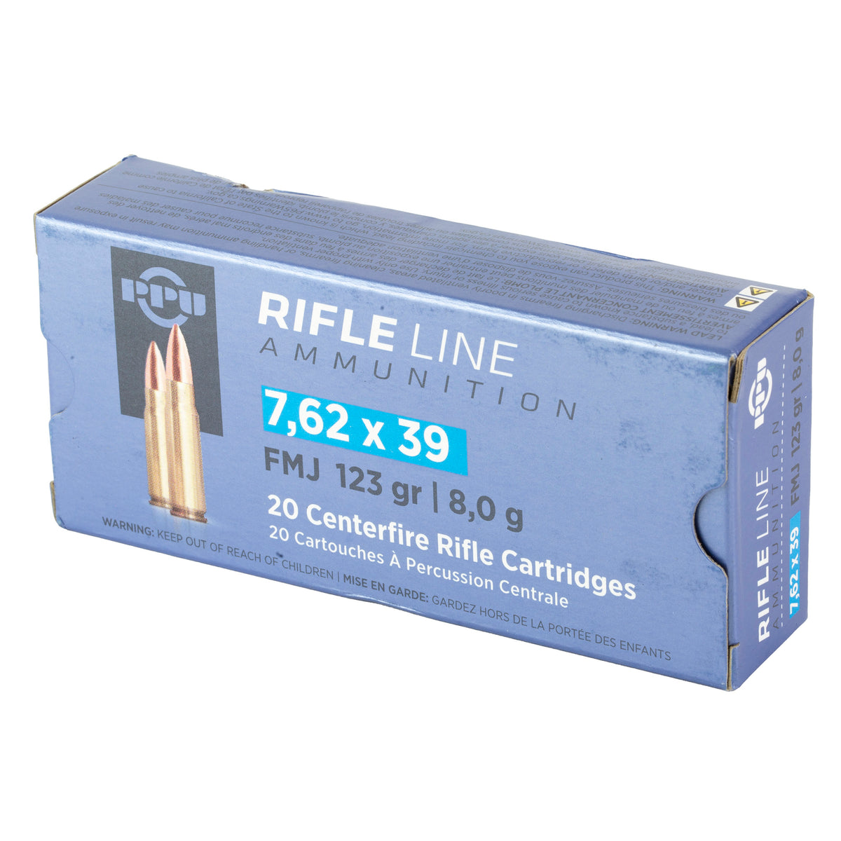 PPU 7.62X39 FMJ 123GR 20/1000 - American Ordnance