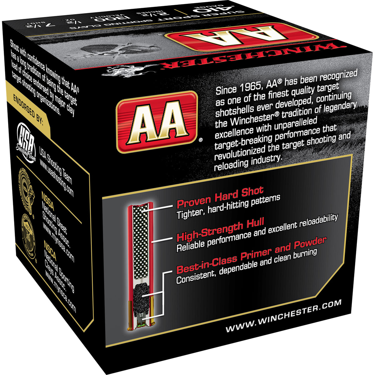WIN AA SPRSPT 410GA 2.5&quot; #7.5 25/250 - American Ordnance