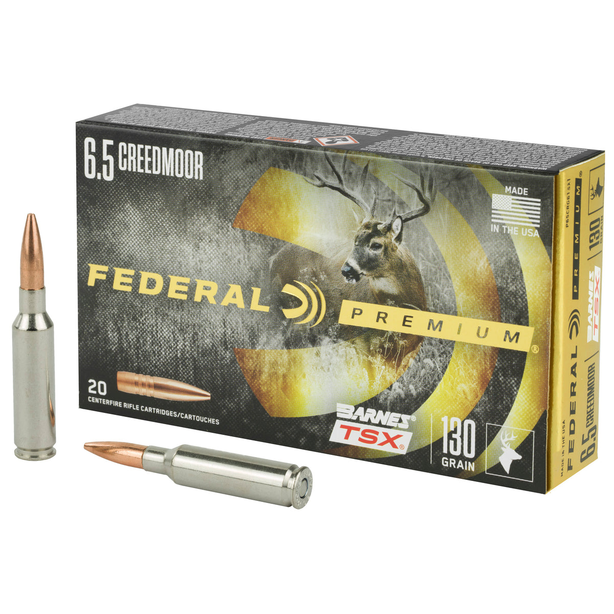 FEDERAL PREMIUM 6.5CRD 130GR BRNS TSX 20RD