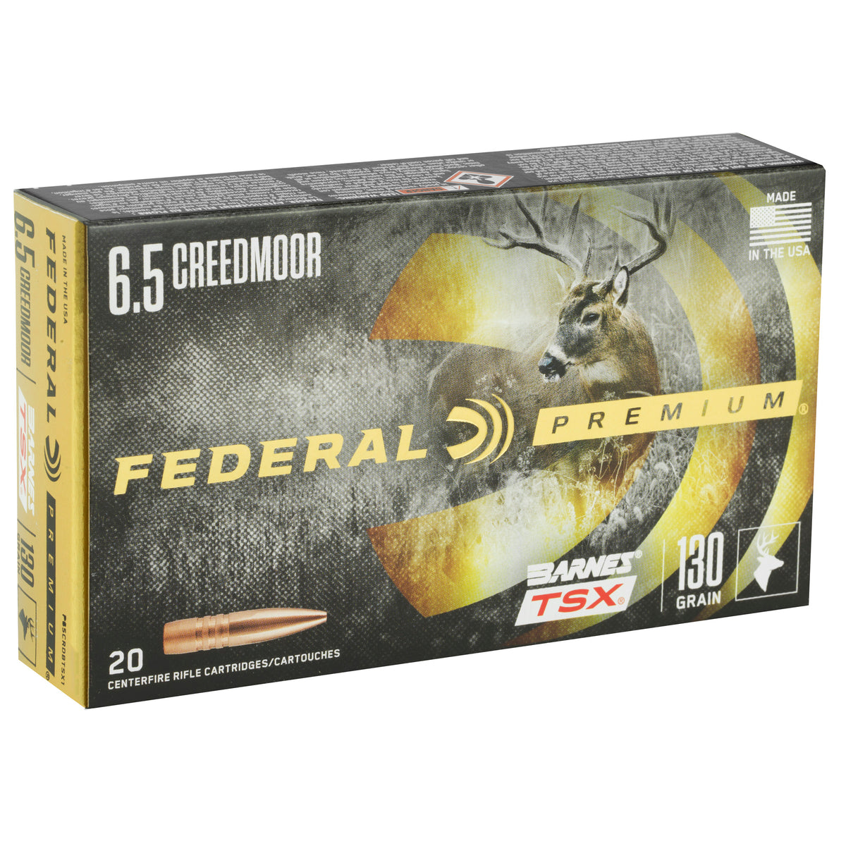 FEDERAL PREMIUM 6.5CRD 130GR BRNS TSX 20RD