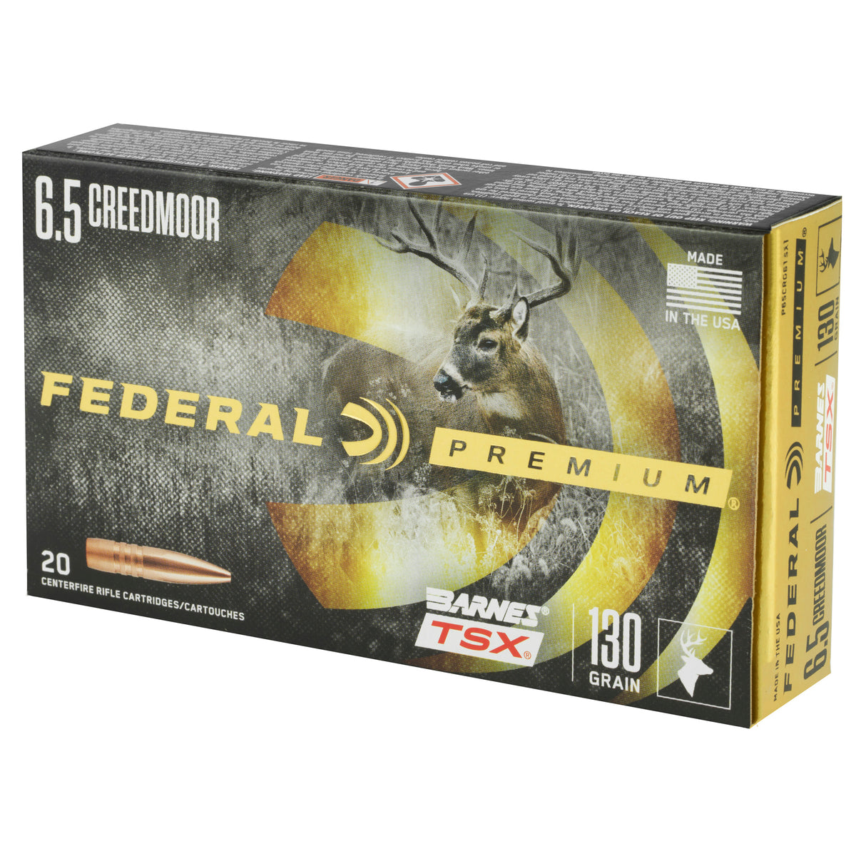 FEDERAL PREMIUM 6.5CRD 130GR BRNS TSX 20RD