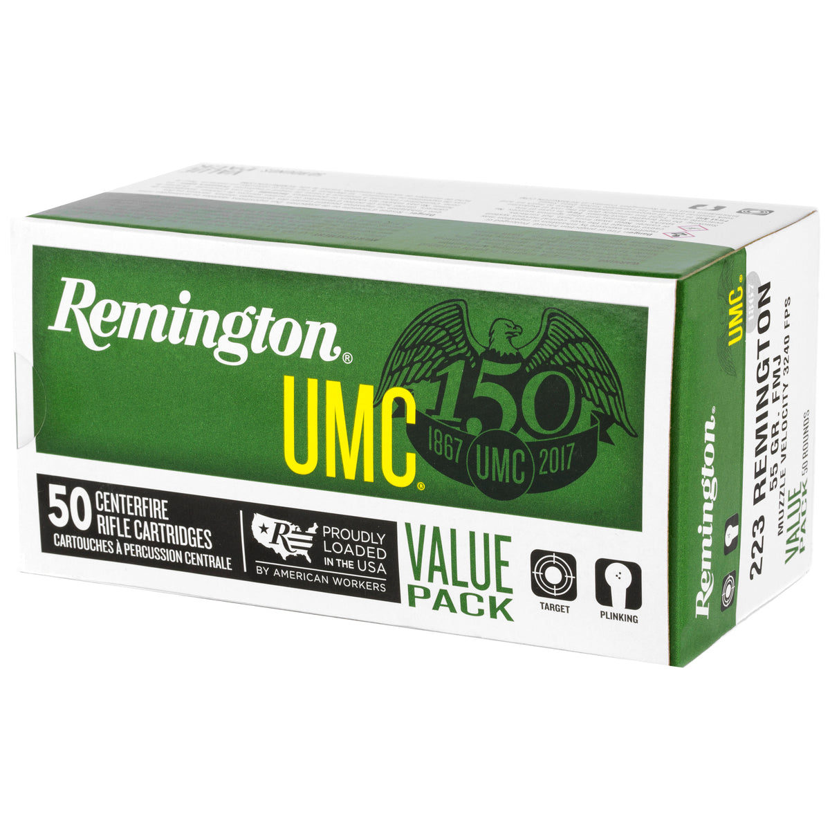 REM UMC 223REM 55GR FMJ 50/400 - American Ordnance