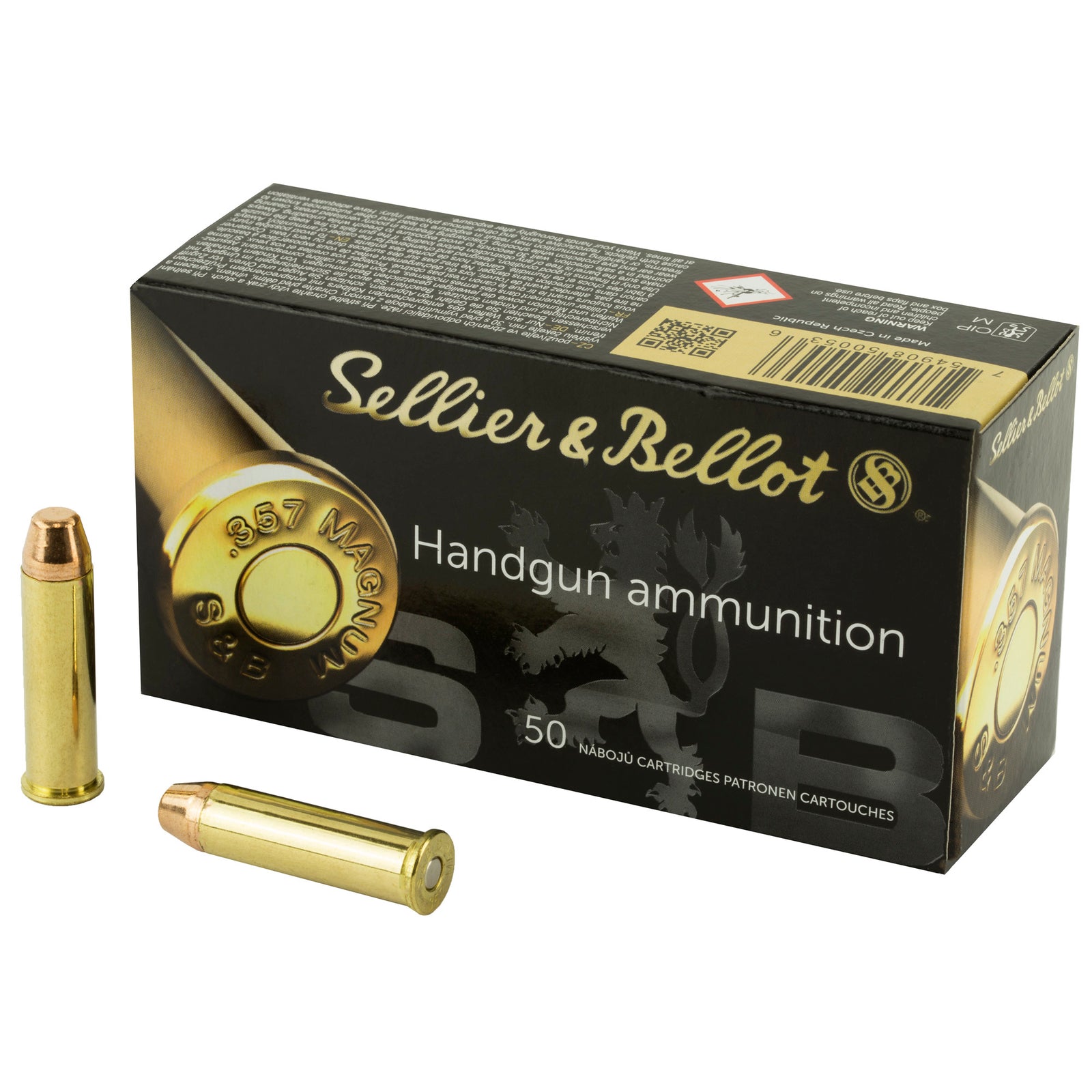 S&B 357MAG 158GR FMJ 50/1000 - American Ordnance