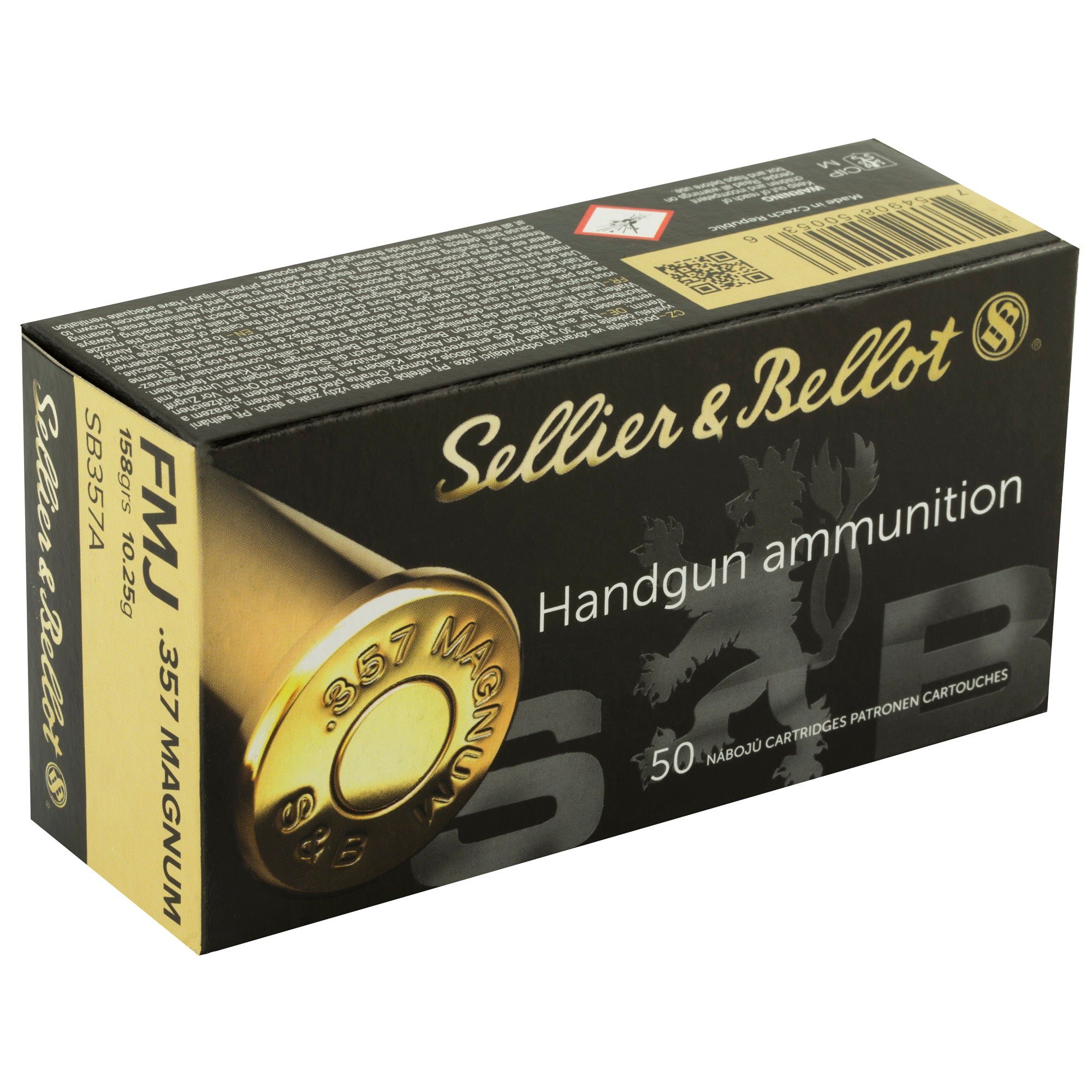 S&B 357MAG 158GR FMJ 50/1000 - American Ordnance
