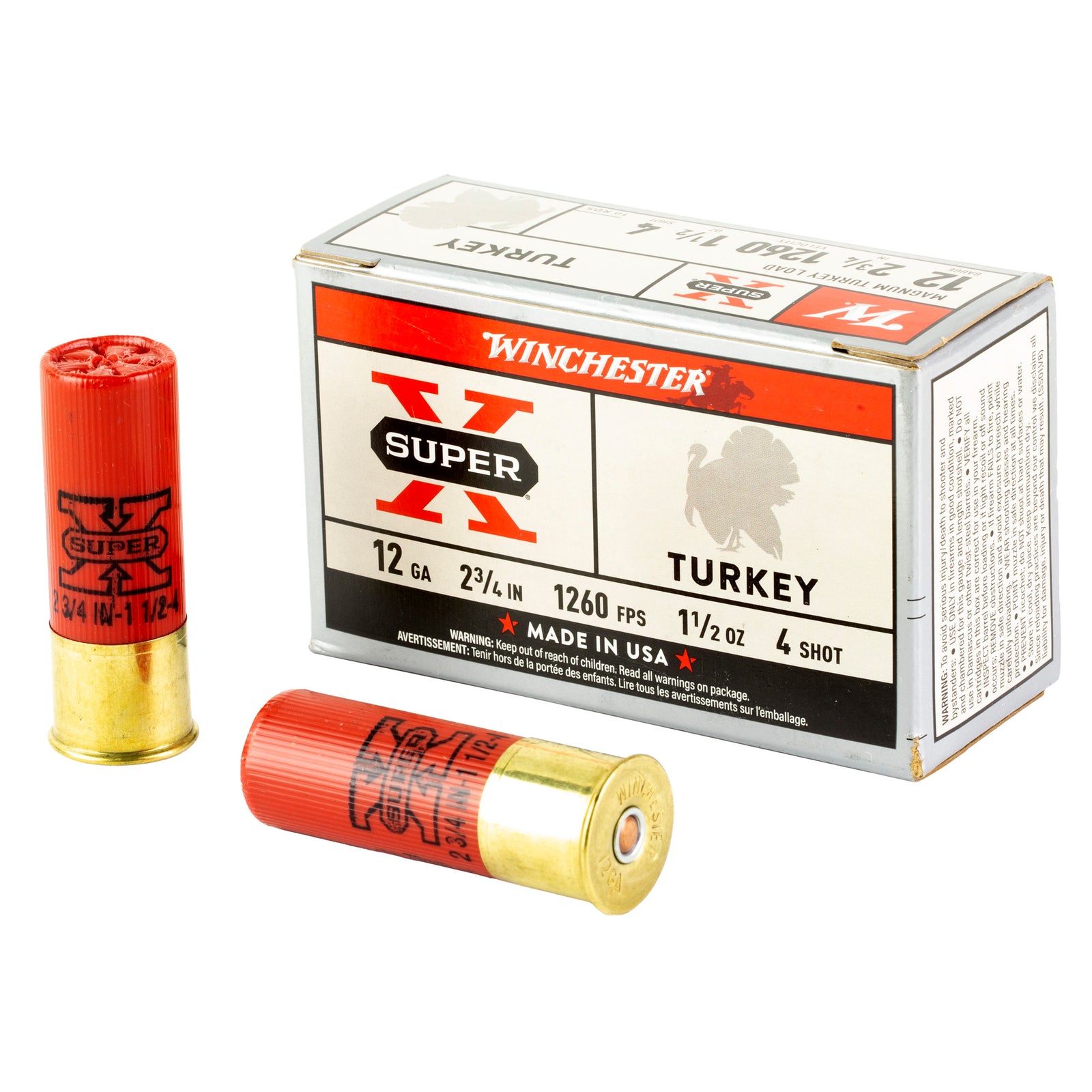 WIN SPRX TRKY 12GA 2.75" #4 10/100 - American Ordnance