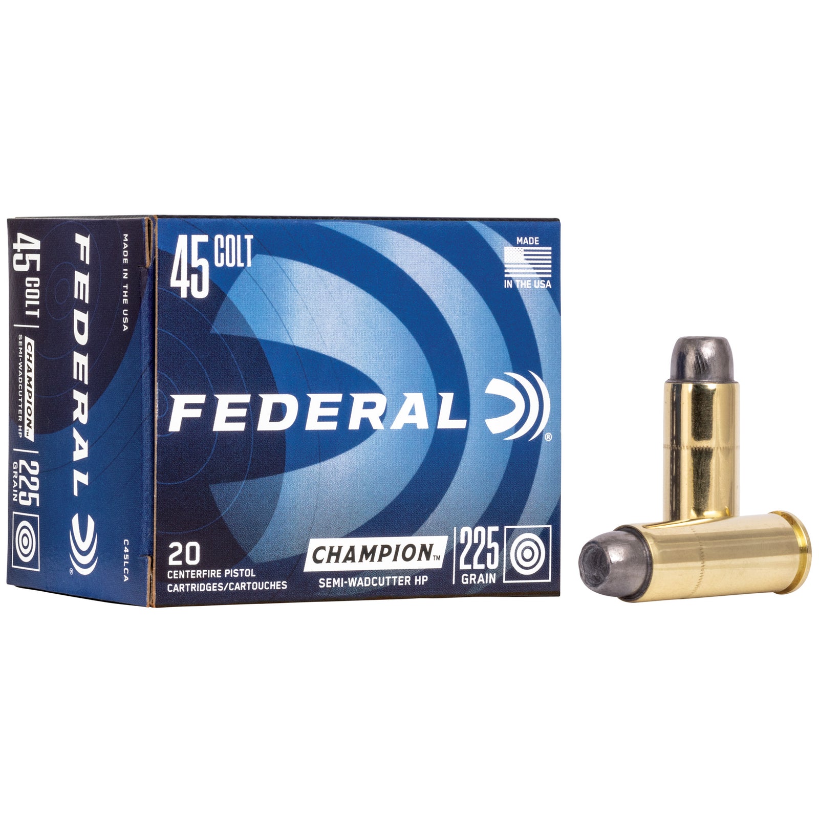 FED CHAMP 45LC 225GR SWCHP 20/500 - American Ordnance