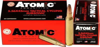 RNSP 50RD 10BX/CSATOMIC 5.56X45 112GR SUBSONIC - American Ordnance