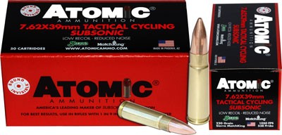 BTHP 50RD 10BX/CSATOMIC 7.62X39 220GR SUBSONIC - American Ordnance