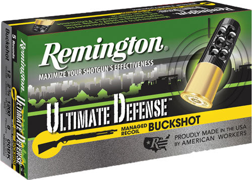 12GA 2.75" 00 BUCK 5RD 20BX/CSREMINGTON ULTIMATE DEFENSE RR - American Ordnance