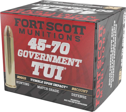 SOLID COPPER 20RD 10BX/CSFORT SCOTT 45-70 GOV 300GR TUI - American Ordnance