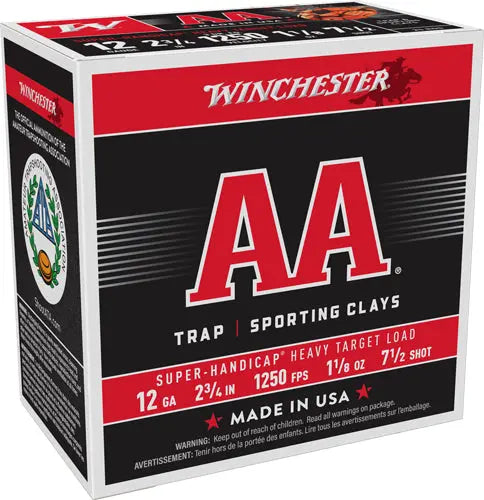 1-1/8OZ #7.5 1250FPS 250R CASEWINCHESTER AA 12GA 2.75" - American Ordnance