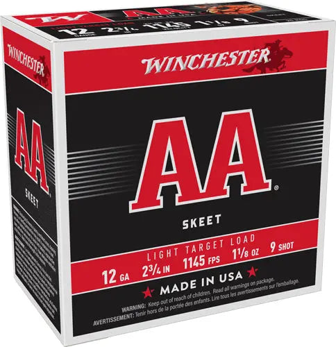 1-1/8OZ #9 1145FPS 250RD CASEWINCHESTER AA 12GA 2.75&quot; - American Ordnance