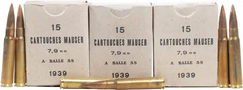 FMJ 945RD CS SURPLUS CORROSIVEGREEK AMMO 8MM MAUSER 198GR - American Ordnance
