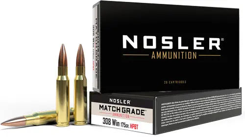 CUSTOM COMP HPBT 20RD 10BX/CSNOSLER MATCH 308 WIN 175GR - American Ordnance