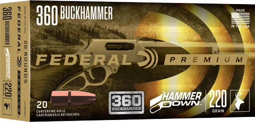 BUCKHAMMER 220G JSP 20RD 10B/CFEDERAL HAMMER DOWN 360 - American Ordnance