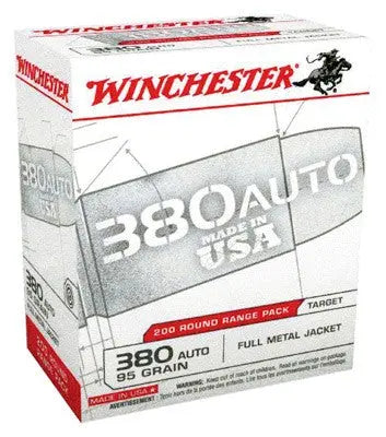 FMJ-RN 200RD 5BX/CSWINCHESTER USA 380 ACP 95GR - American Ordnance
