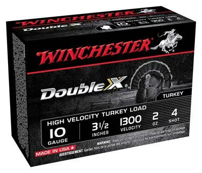 2OZ #4 10RD 10BX/CSWINCHESTER DOUBLE-X 10GA 3.5&quot; - American Ordnance