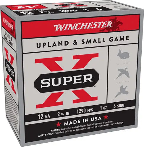 1OZ #6 1290FPS 250RD CASE LOTWINCHESTER SUPER-X 12GA 2.75" - American Ordnance