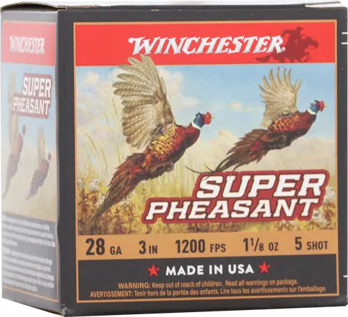 3&quot; 1-1/8OZ #5 25RD 10BX/CSWINCHESTER SUPER PHEASANT 28GA - American Ordnance