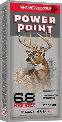 170GR POWER POINT 20RD 10BX/CSWINCHESTER SUPER-X 6.8 WESTERN - American Ordnance
