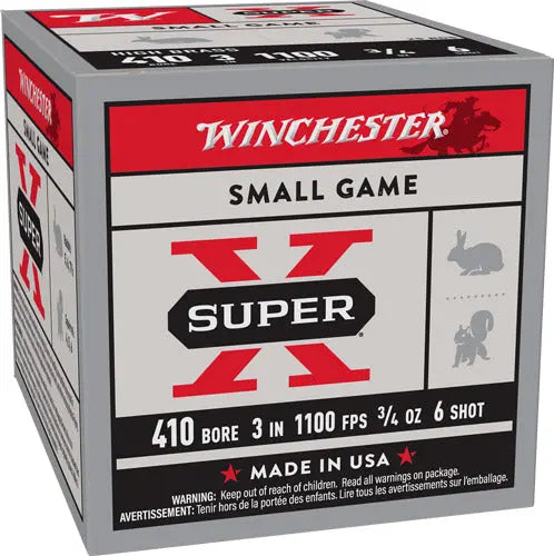 3/4OZ #6 25RD 10BX/CSWINCHESTER SUPER-X 410 3&quot; - American Ordnance