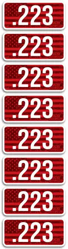 8-PACKMTM AMMO CALIBER LABELS 223 - American Ordnance