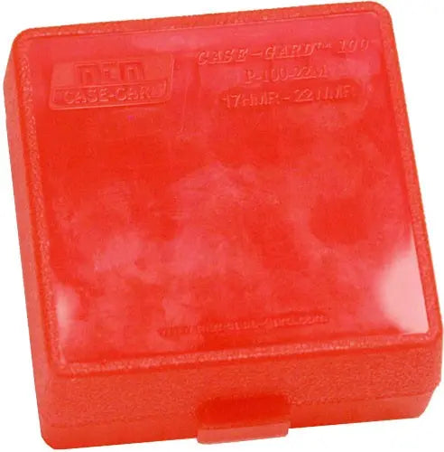 AMMO BOX SEE THROUGH CLEAR REDMTM 100 ROUND 17HMR/22MAG - American Ordnance