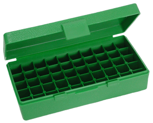 50-ROUNDS FLIP TOP STYLE GREENMTM AMMO BOX 45ACP/40SW/10MM - American Ordnance